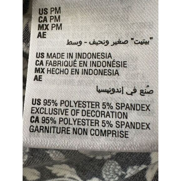 Charter Club Women's Floral V-Neck Blouse Petites M Long Sleeve - Picture 6 of 6